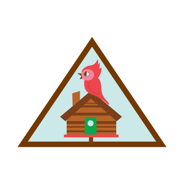 Brownie Cabin Camper Badge